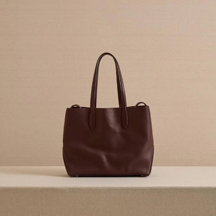 Minimalistische Leder‑Einkaufstasche