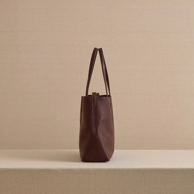 Minimalistische Leder‑Einkaufstasche