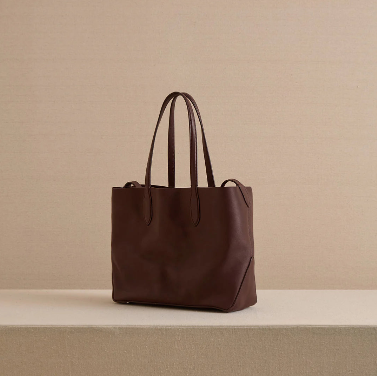 Minimalistische Leder‑Einkaufstasche