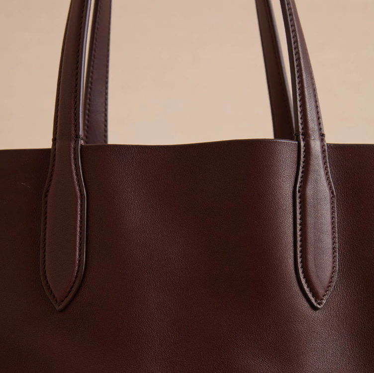 Minimalistische Leder‑Einkaufstasche